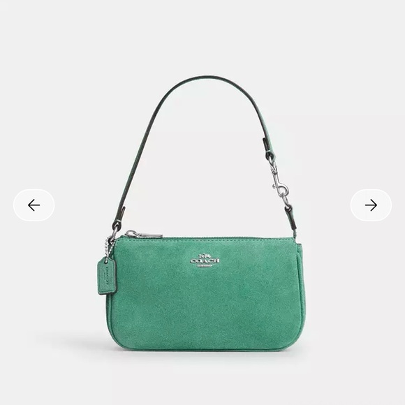 Coach Handbags - NWT Coach Nolita 19 Suede Bag Silver Mint Leather Handbag CDN25 Candyshop Green